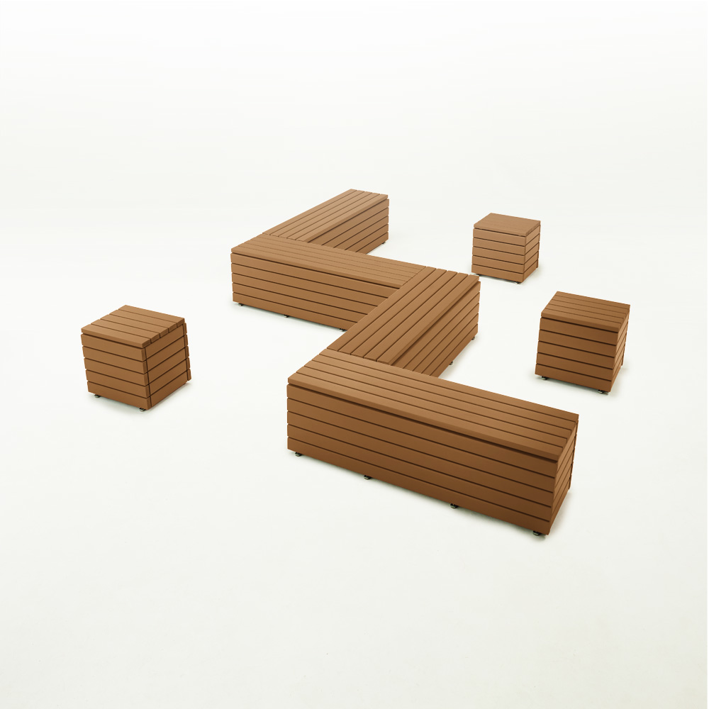 ブロック型ベンチ