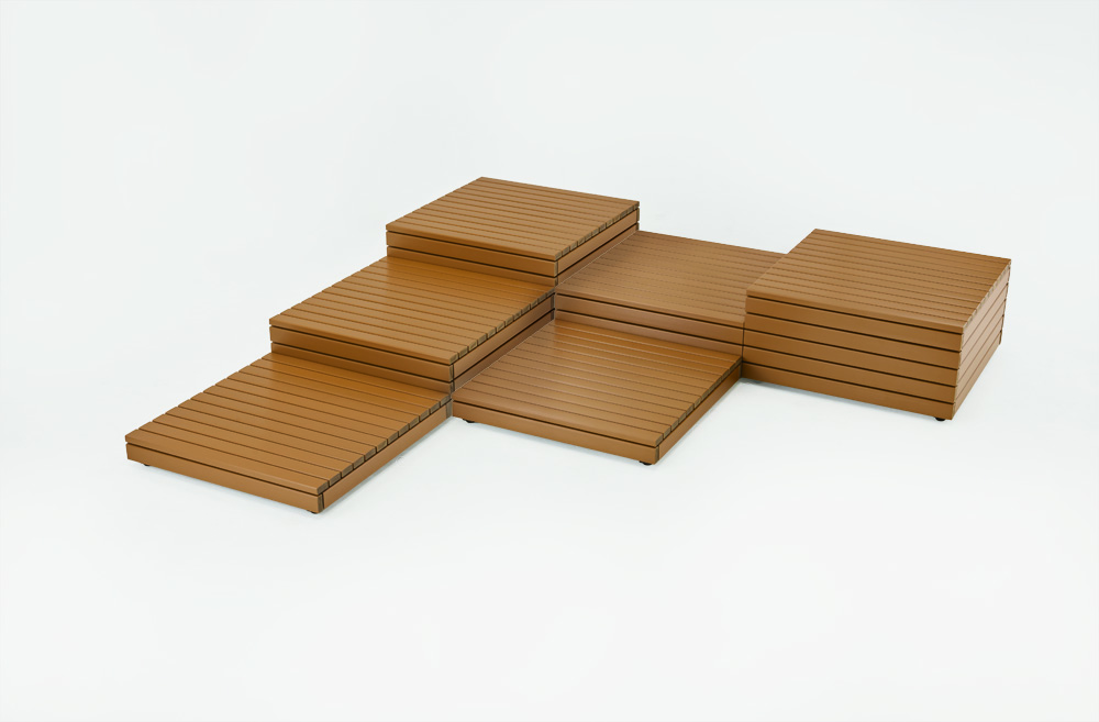 ブロック型ベンチ